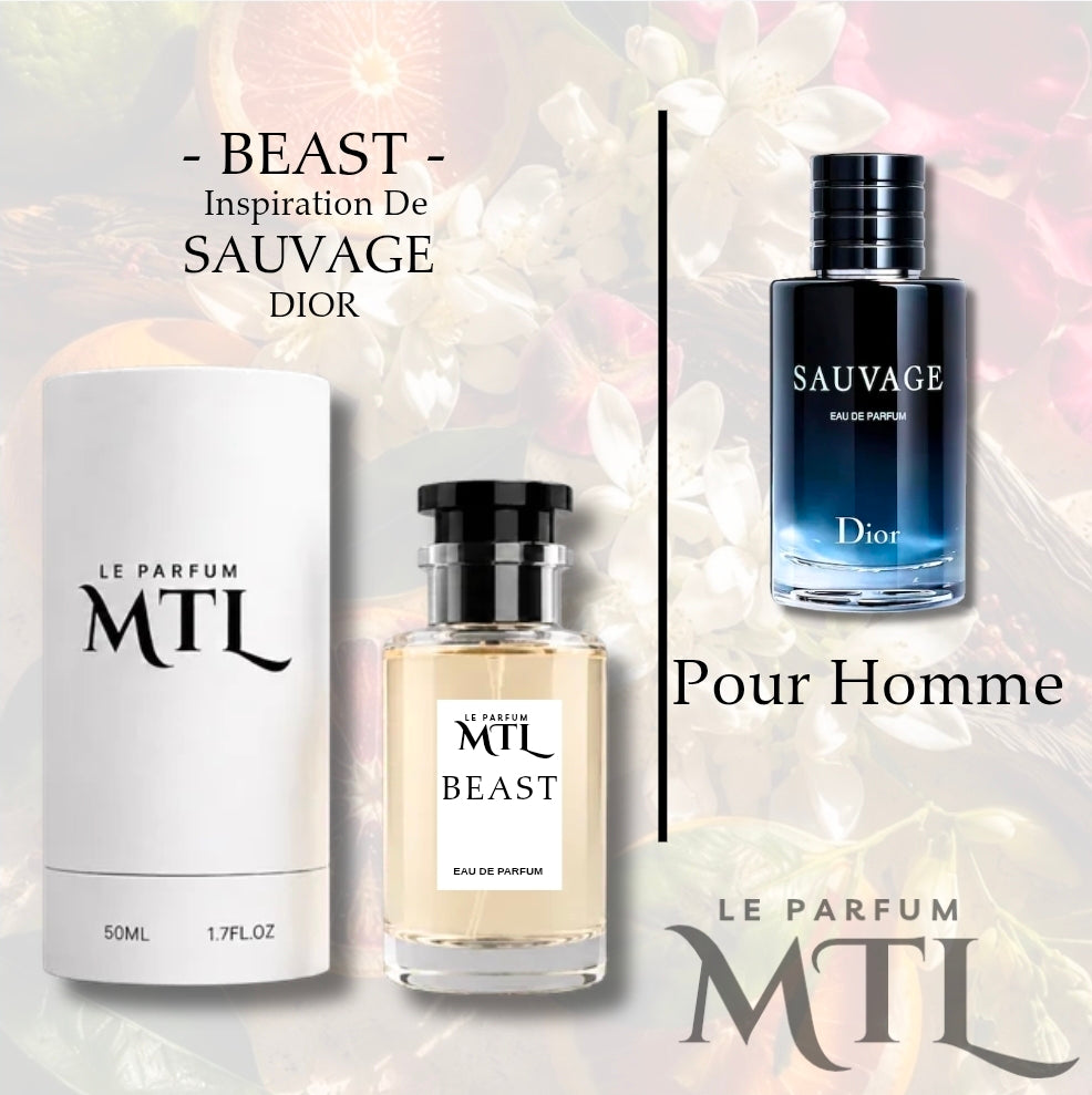BEAST - Inspiration De SAUVAGE DIOR- Pour Homme